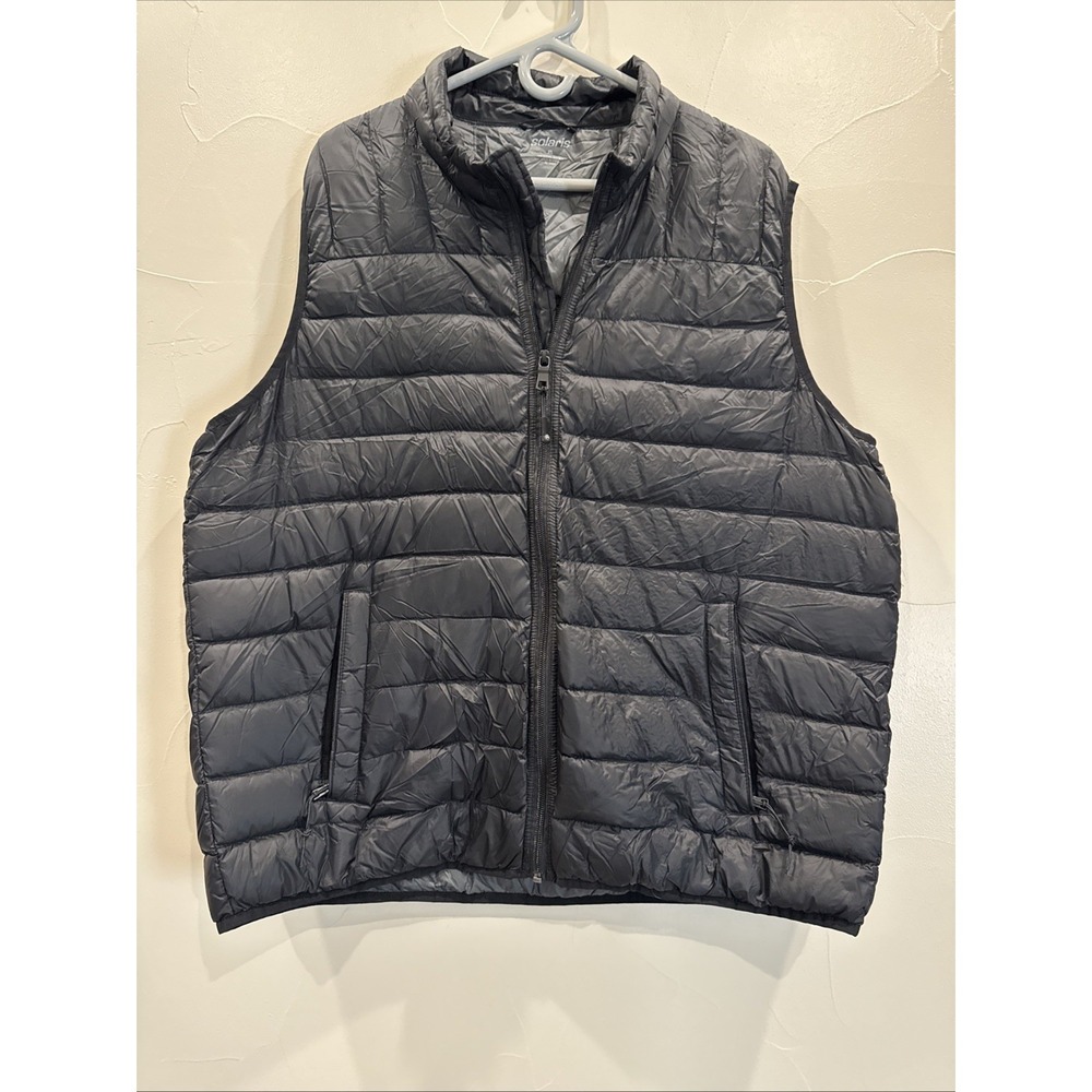 Solaris Black Natural Down Duck Down Puffer Vest Size XL